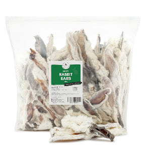 Rabbit Ears with Fur 1kg Natural Dog Treats image 0