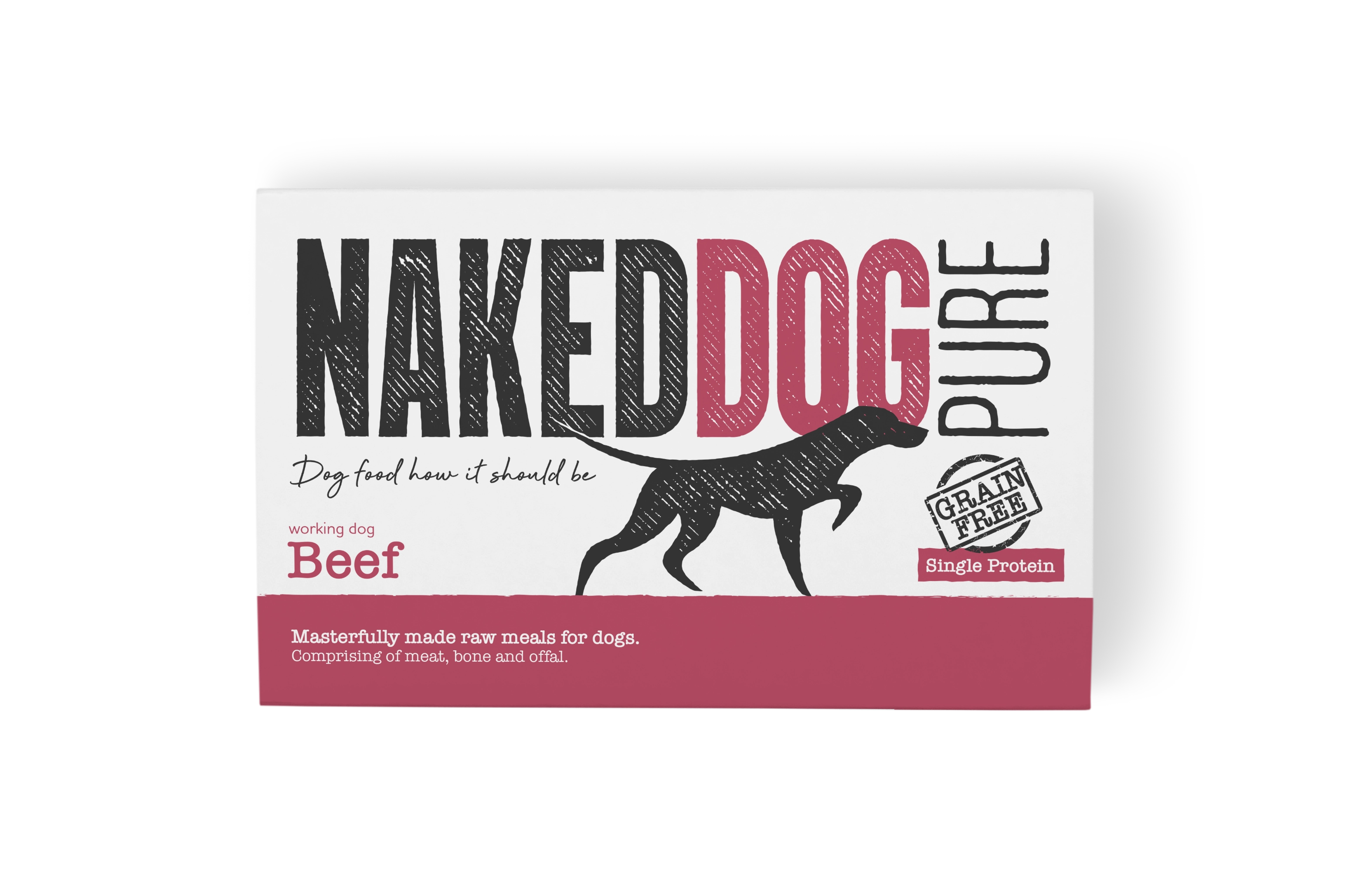 Naked dog premium pure beef 2x 500g