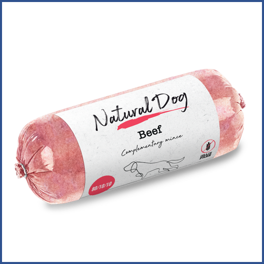Natural Dog Beef 500g complete raw dog food