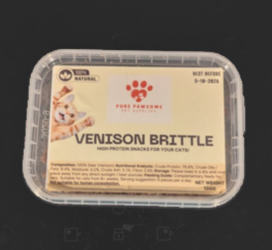 Pure Pawsome Cat treats - Venison Brittle