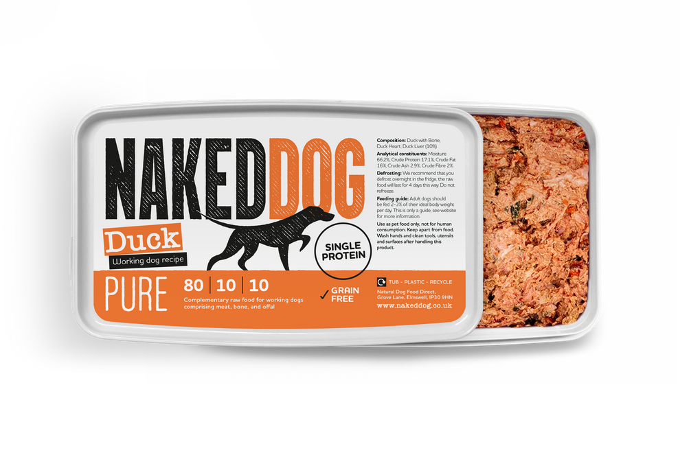 Naked dog pure 80 10 10 duck 2x 500g