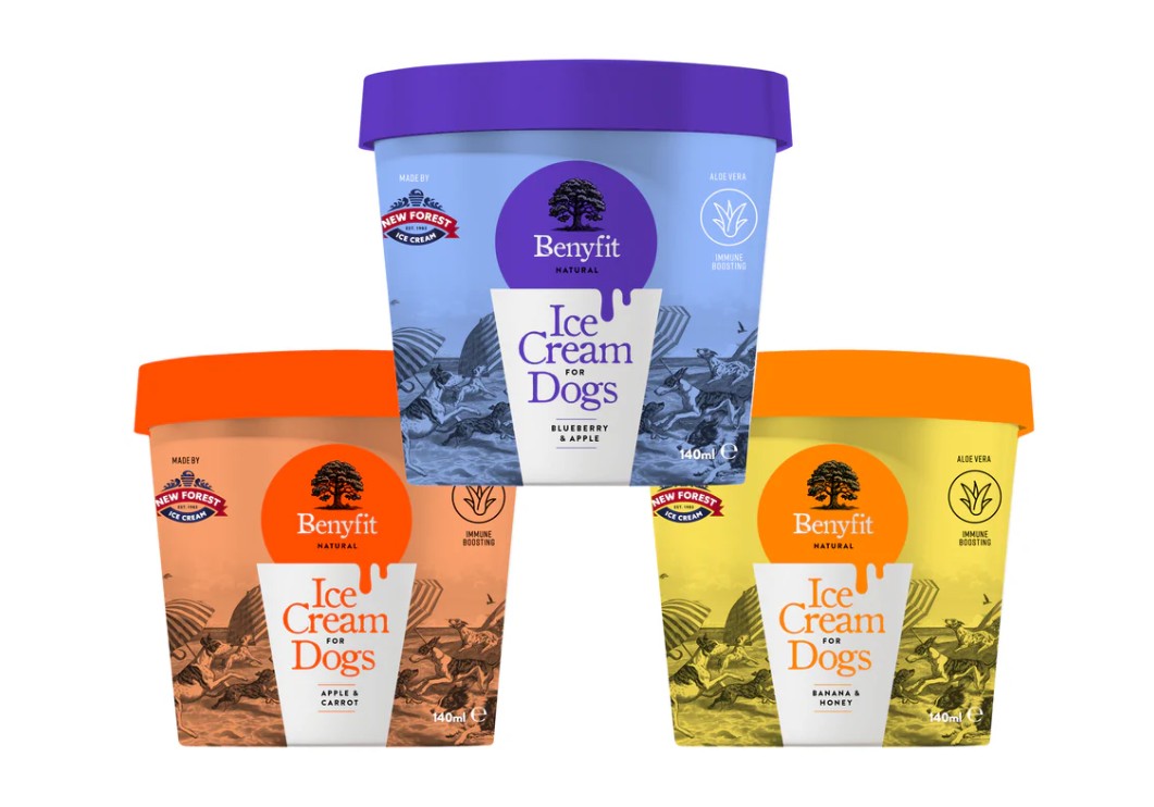 Benyfit natural ice cream for dogs