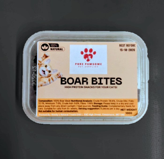 Pure Pawsome Cat treats - Boar Bites