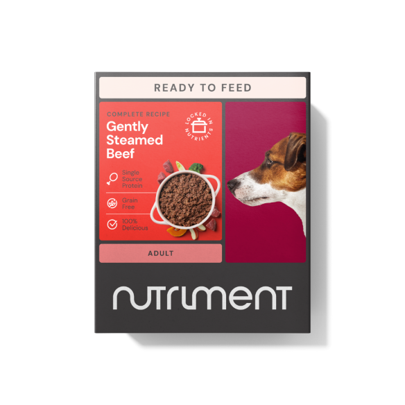 Nutriment Dog Gently Steamed Beef 395g image 0
