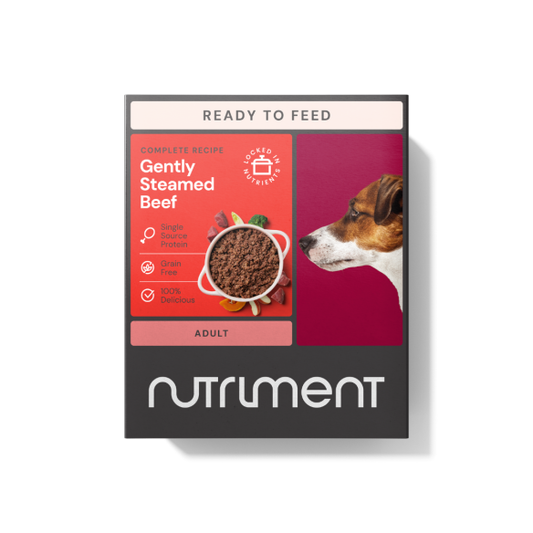 Nutriment Dog Gently Steamed Beef 395g image 0