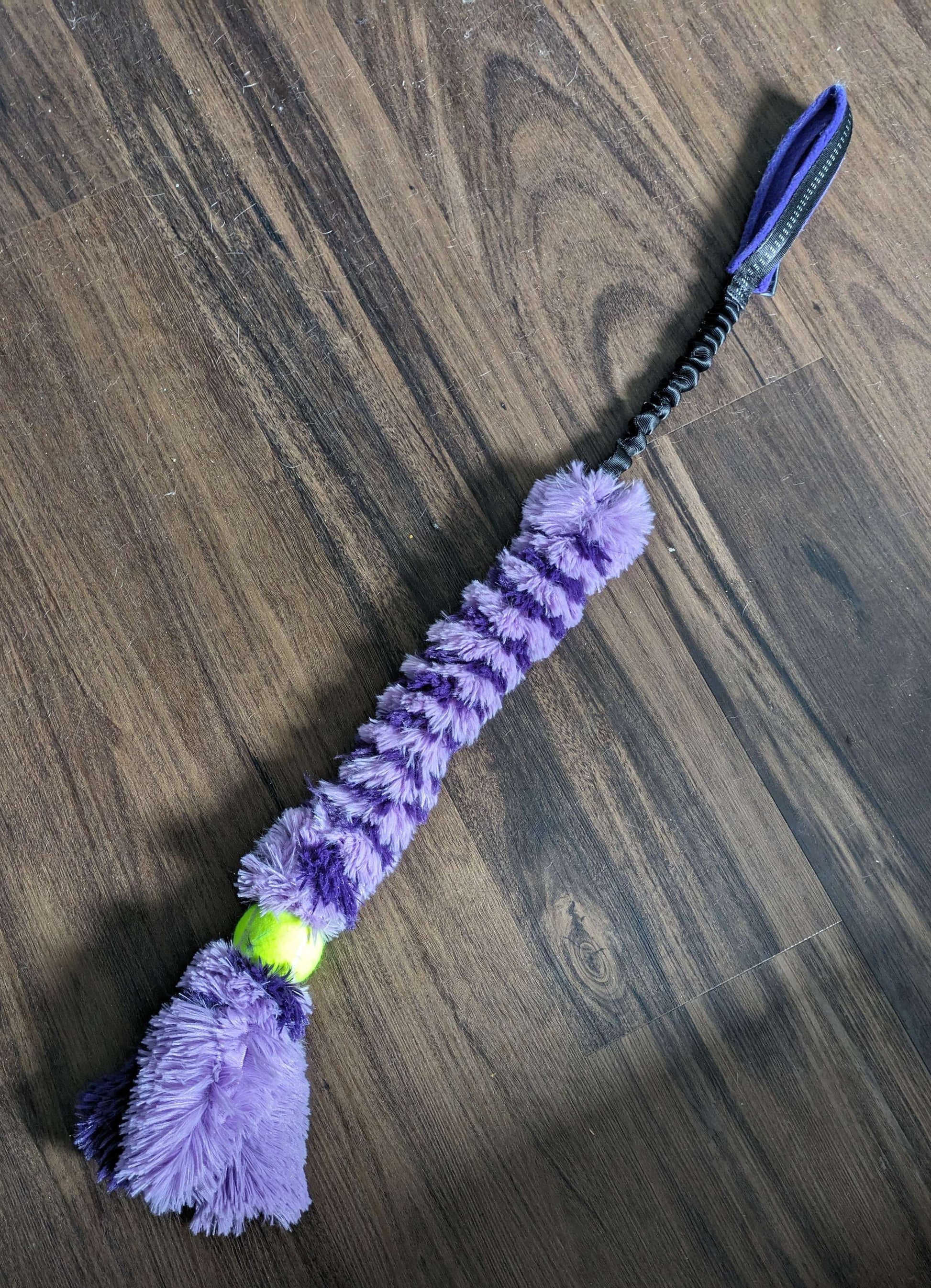 Fen Forest Long minky bungee braid with ball image 2