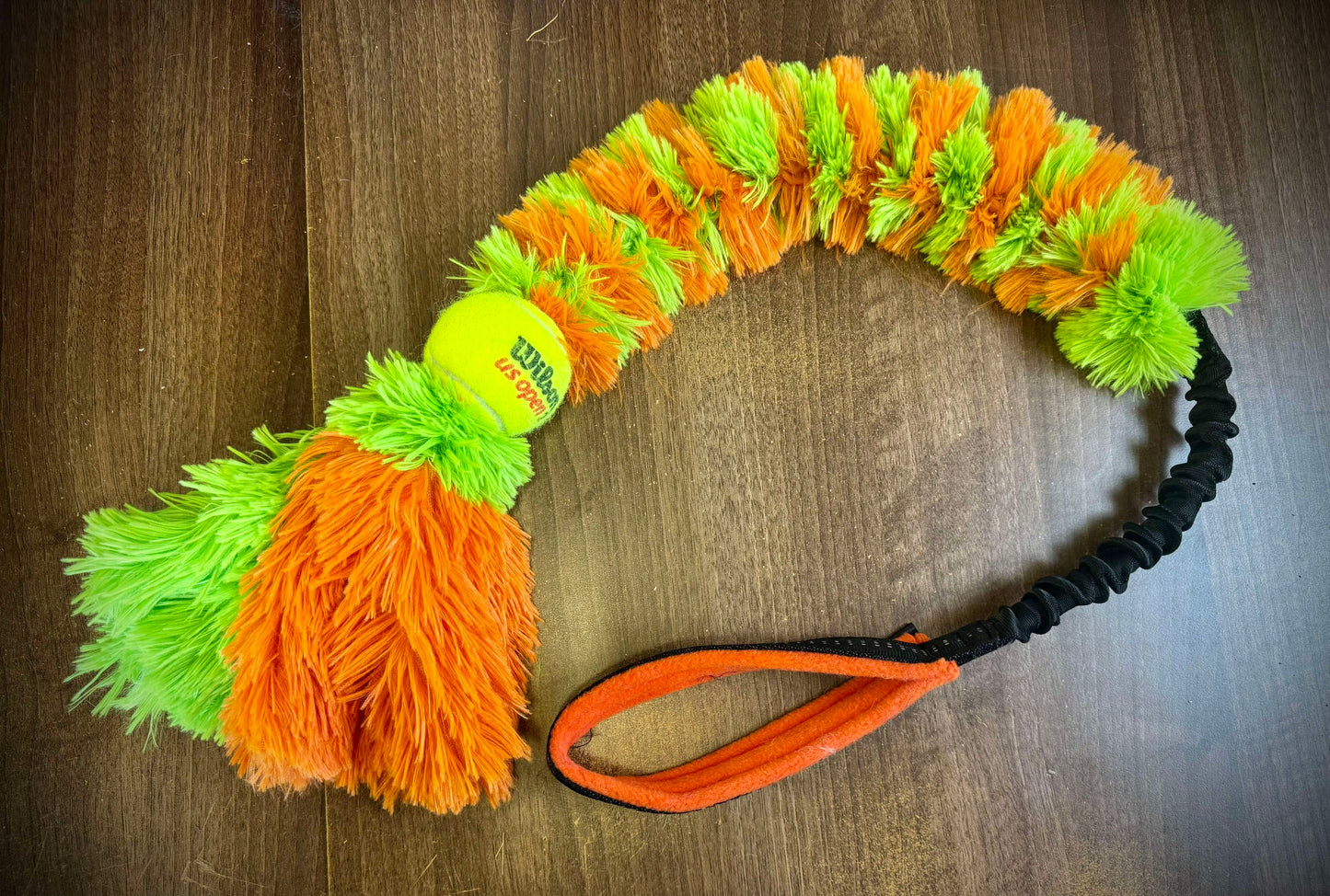 Fen Forest Long minky bungee braid with ball