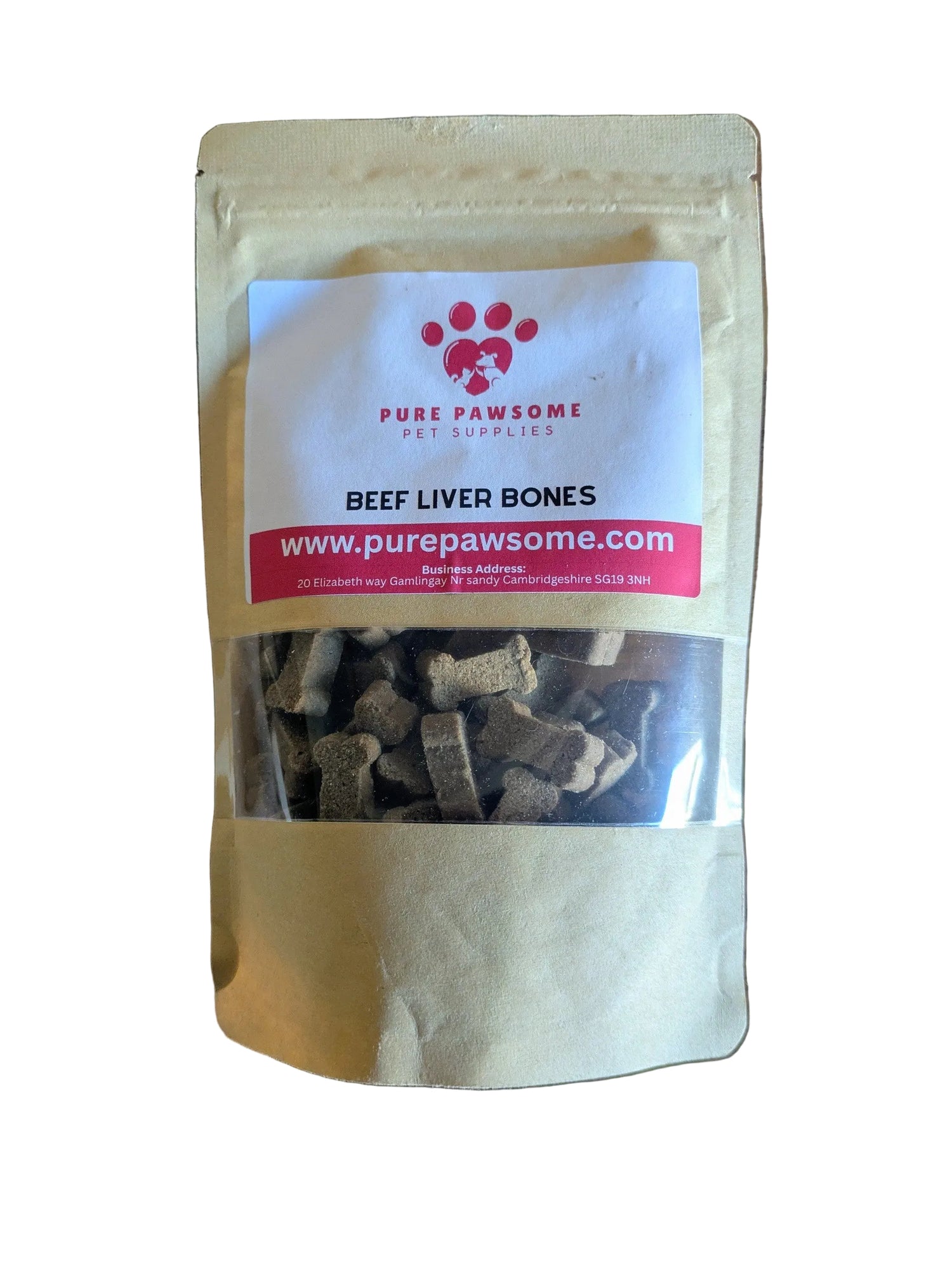 Pure Pawsome Beef Liver Bones Natural Dog Treats