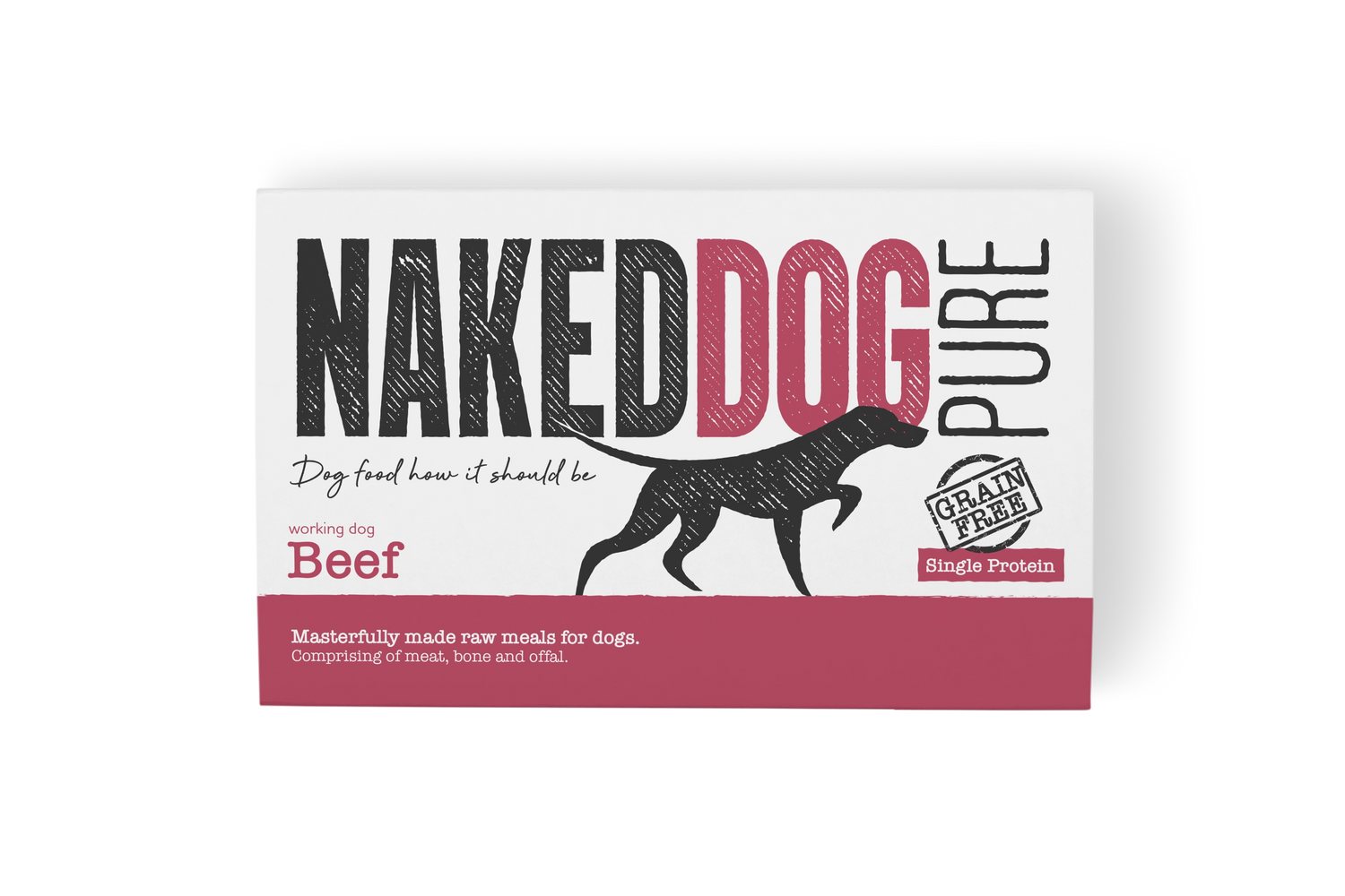 Naked dog premium pure beef 2x 500g