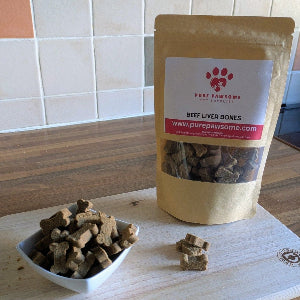 Pure Pawsome Beef Liver Bones Natural Dog Treats