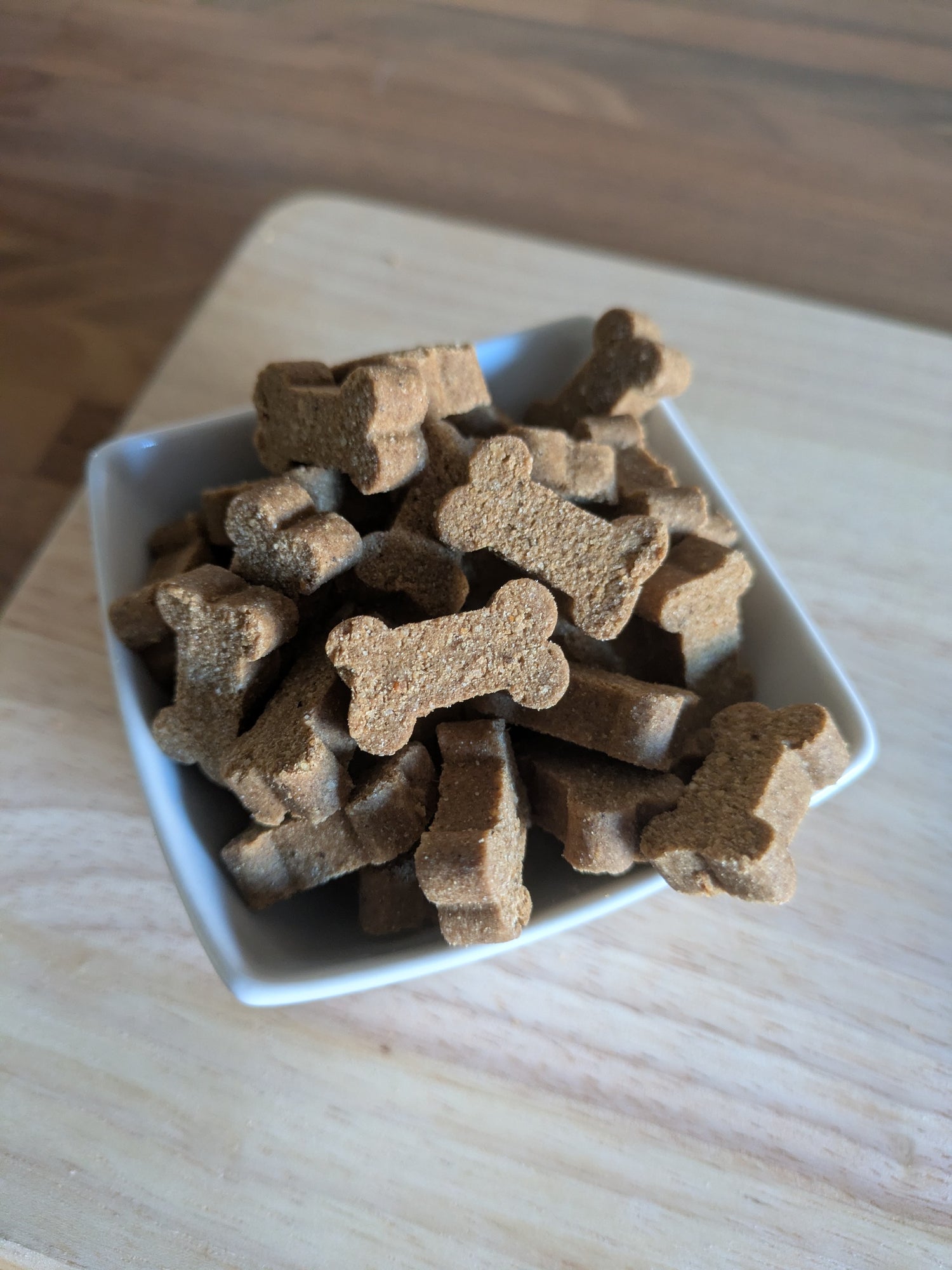 Bowl of Pure Pawsome Beef Liver Bones Natural Dog Treats