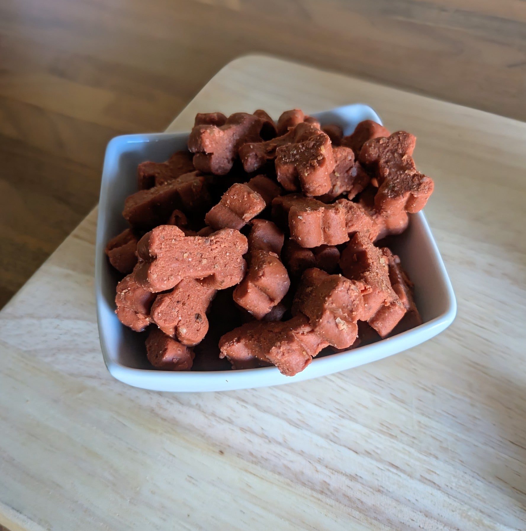 A Bowl of Pure Pawsome Premium Lamb Bones for Dental Health