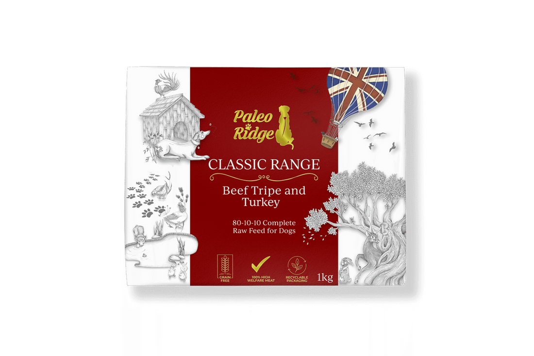 Paleo ridge classic beef tripe and turkey 1kg