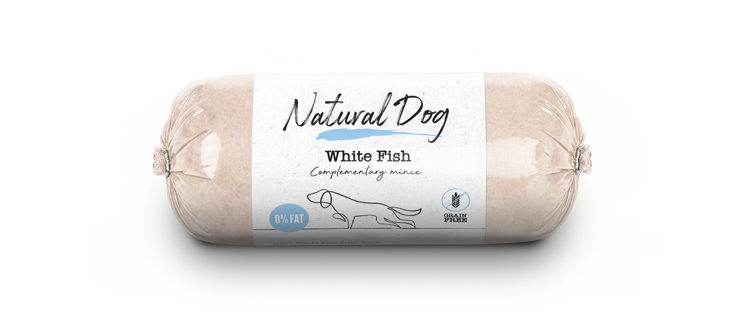Natural Dog White Fish 500g raw dog food image 1