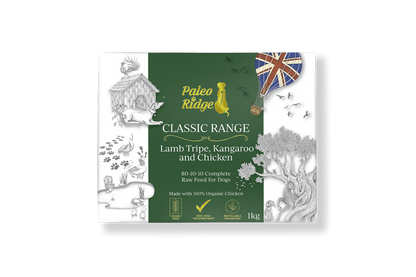 Paleo ridge classic lamb tripe kangaroo and chicken 1kg