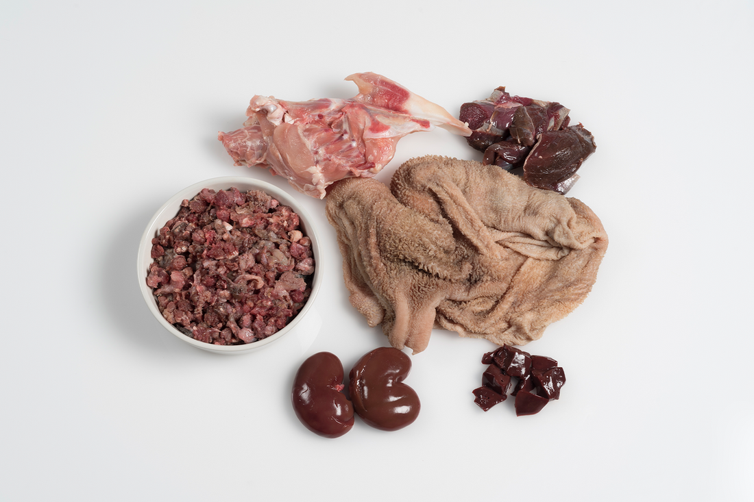 Paleo ridge classic lamb tripe kangaroo and chicken 1kg Raw image