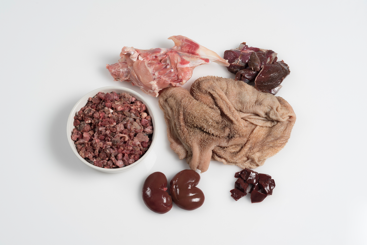 Paleo ridge classic lamb tripe kangaroo and chicken 1kg Raw image
